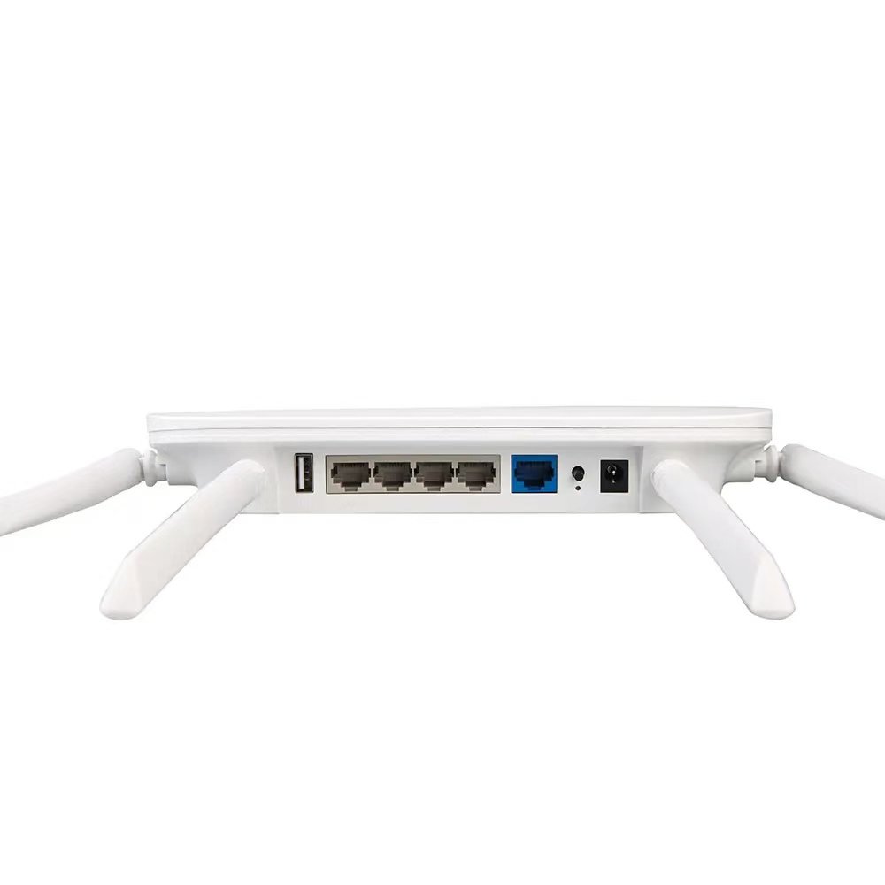 OEM High Quality Wireless Wifi Router 1200Mbps 1WAN 4LAN 1000Mbps 2.4Ghz 5.8Ghz Dual Band Indoor Wireless Router 4x5dBi Antennas
